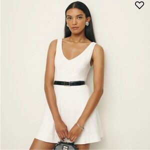 Reformation Devi Dress White Sz4 | Bridal Mini Dress | Engagement | Summer Dress